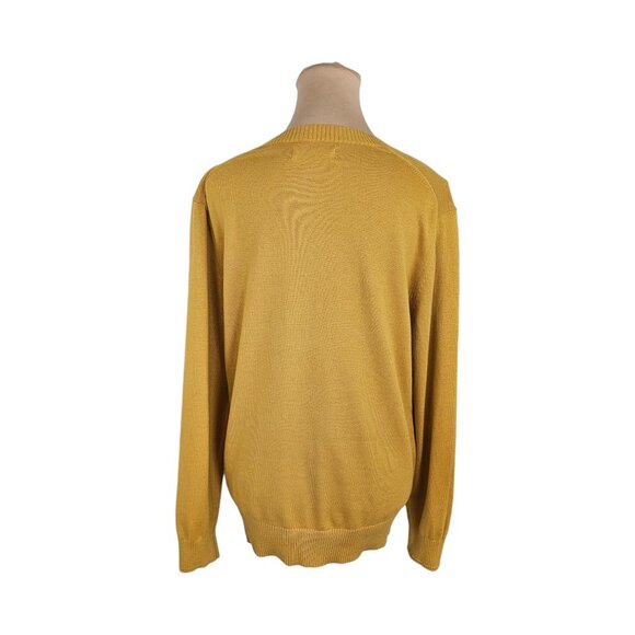 Everlane The No-Sweat Ribbed Crew Neck Yellow Sweater Sz M - Picture 5 of 9